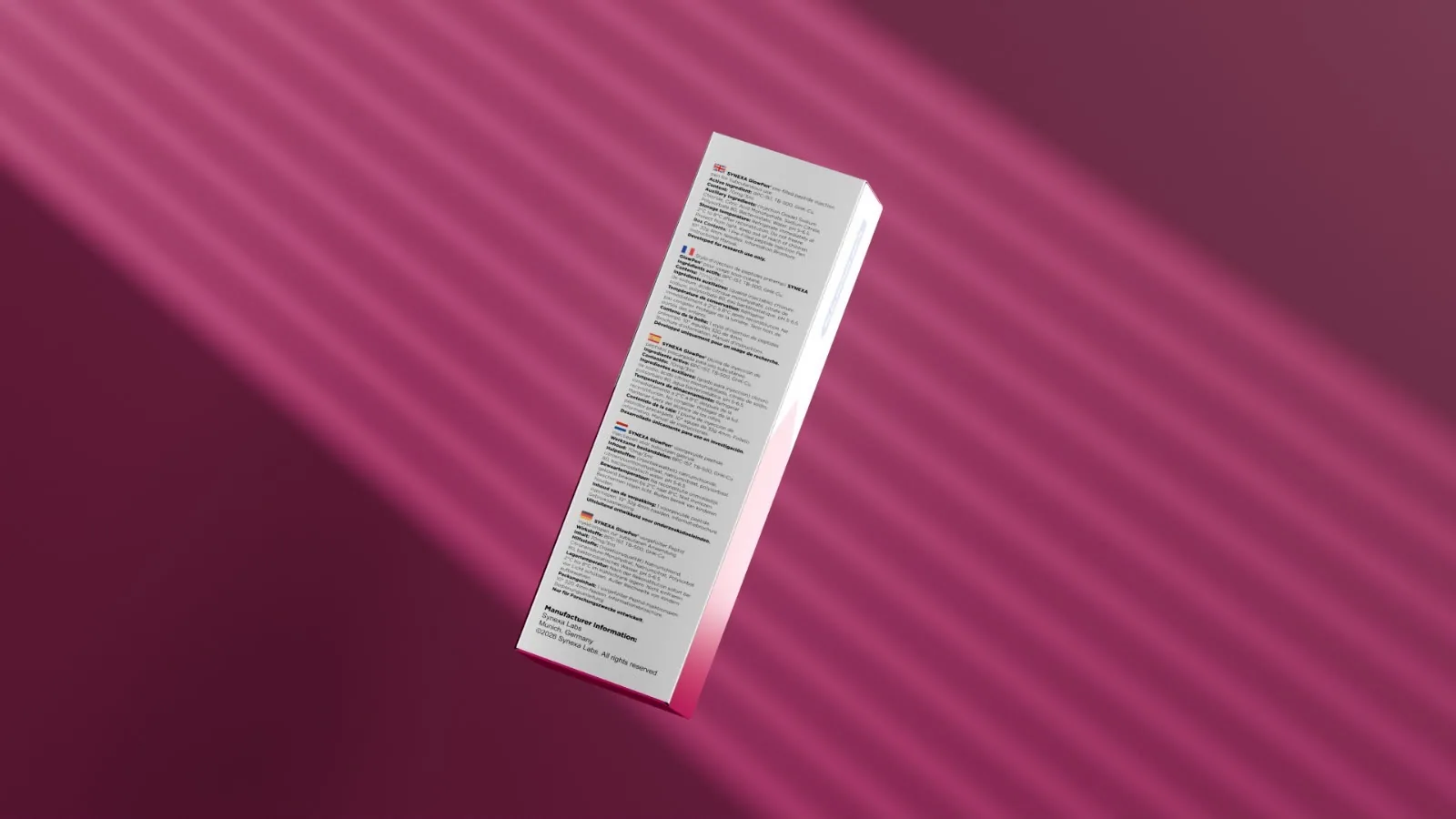 Synexa Glow GHK-CU 70mg pre-filled research pen in original product packaging - image 3